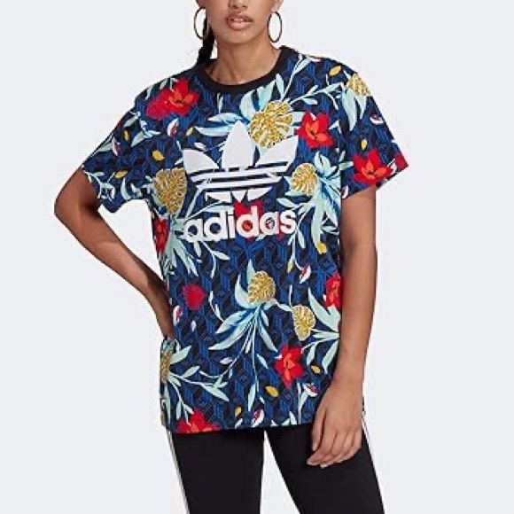 🌺ADIDAS HER STUDIO London Tee Floral Top - Picture 4 of 14